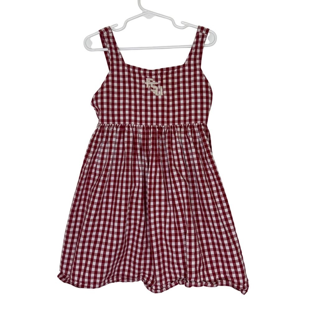 FSU Florida State Garb Team Cara Kids Gingham Dress 5T